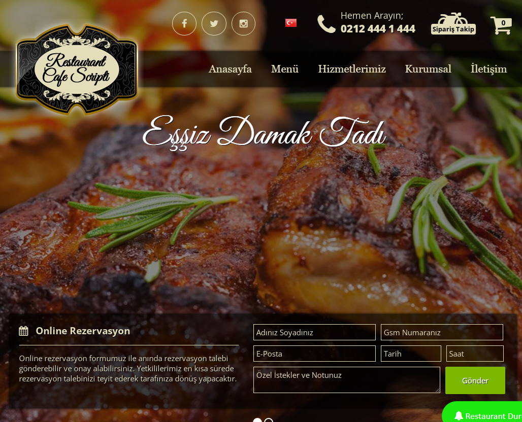 Restaurant - Cafe - Lokanta Scripti